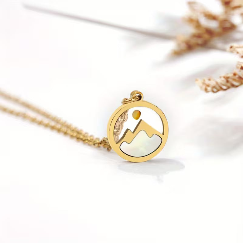 Elegant 14K Golden Plated Mustard Seed Necklace