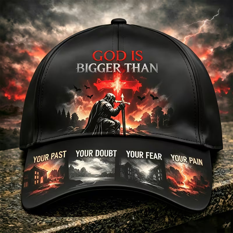 God Is Bigger Than – Premium Christian Cap