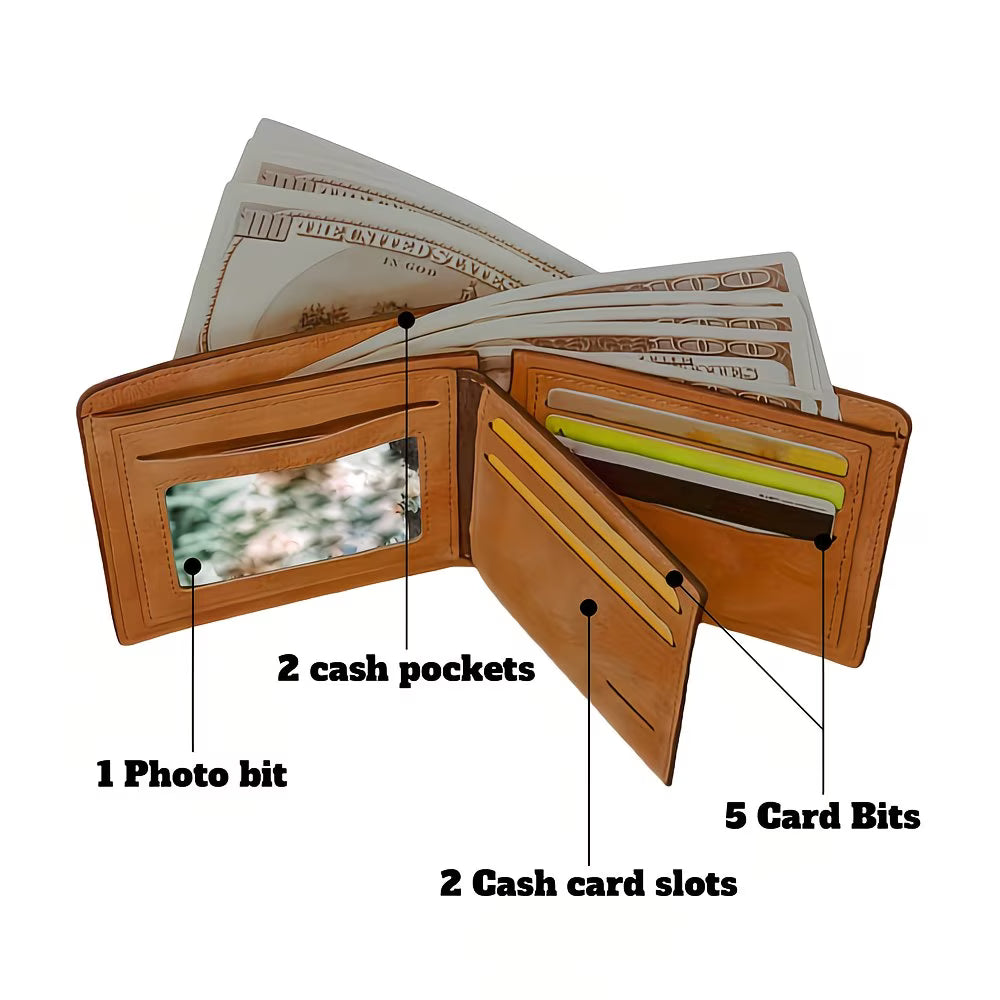 💼 Men’s Slim PU Leather Wallet – Minimalist Everyday Carry Elegant • Practical • Built for Daily Use