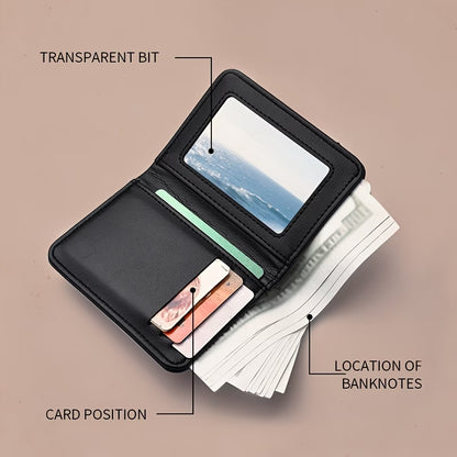 ✝️ Men’s Faith Letter Print Wallet Fish Symbol Christian Wallet | Multifunctional Card Holder & Coin Purse — By TETELESTAI