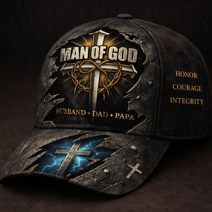Lion of Judah Christian Baseball Cap – Unisex Faith & Cross Print Adjustable Hat for Church, Bible Study & Everyday Wear