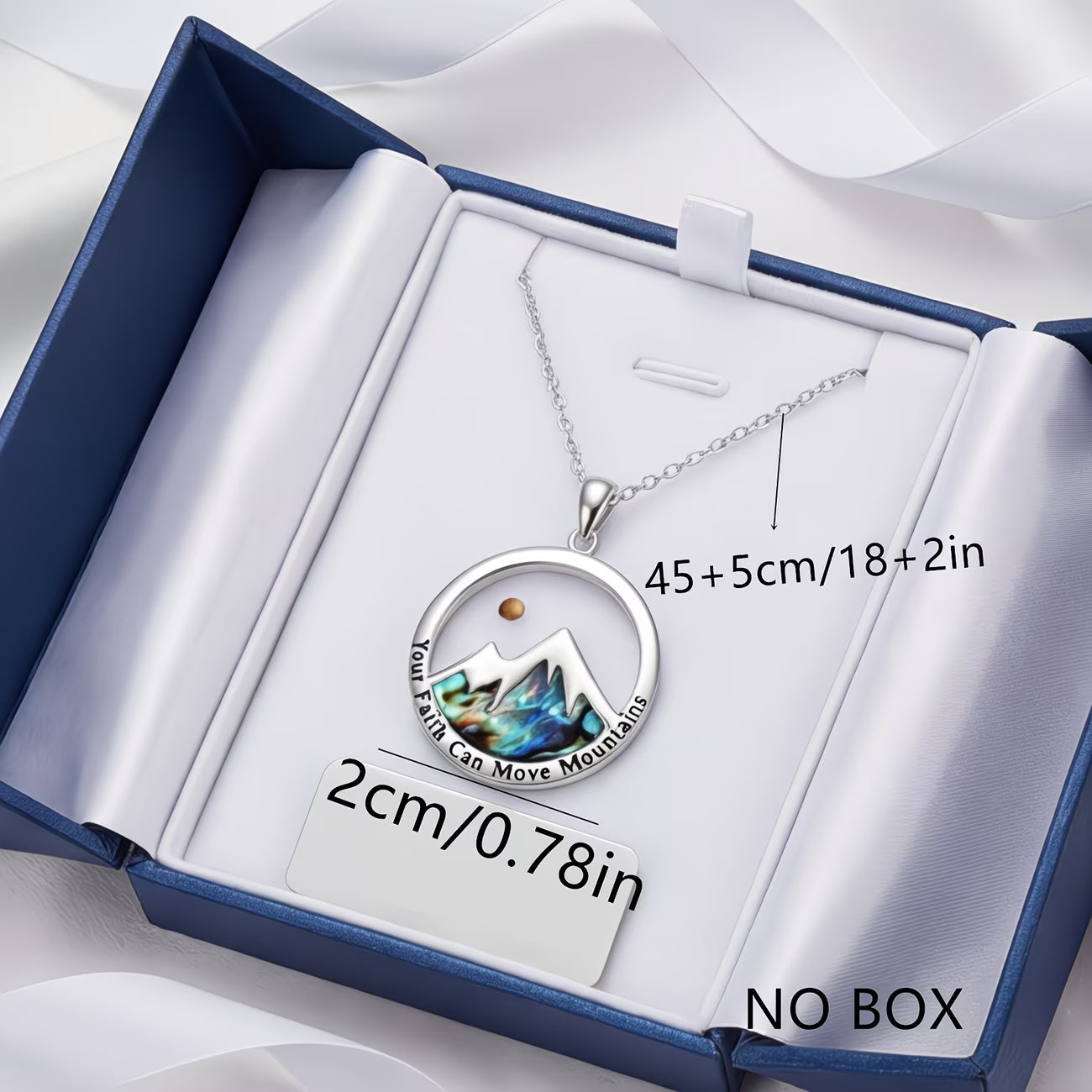 ✝️ “Move Mountains” Christian Necklace Pendant Faith-Inspired Jewellery — By TETELESTAI