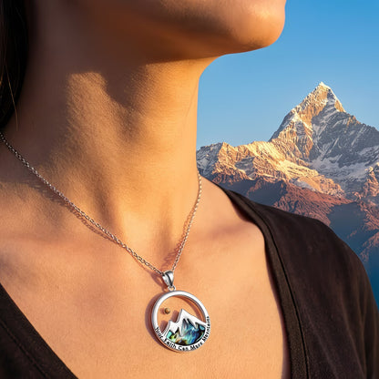 ✝️ “Move Mountains” Christian Necklace Pendant Faith-Inspired Jewellery — By TETELESTAI